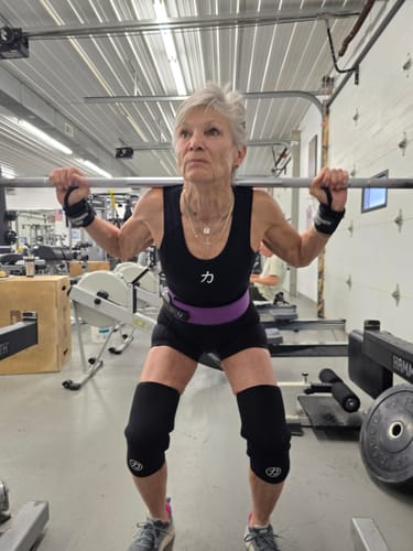 Customer photo review of 7MM Inferno Knee Sleeves - Black