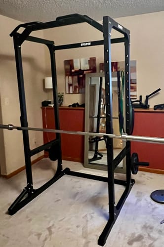 Customer photo review of EVOLPOW P2A Brute All-in-One Power Rack Home Gym - For Beginner