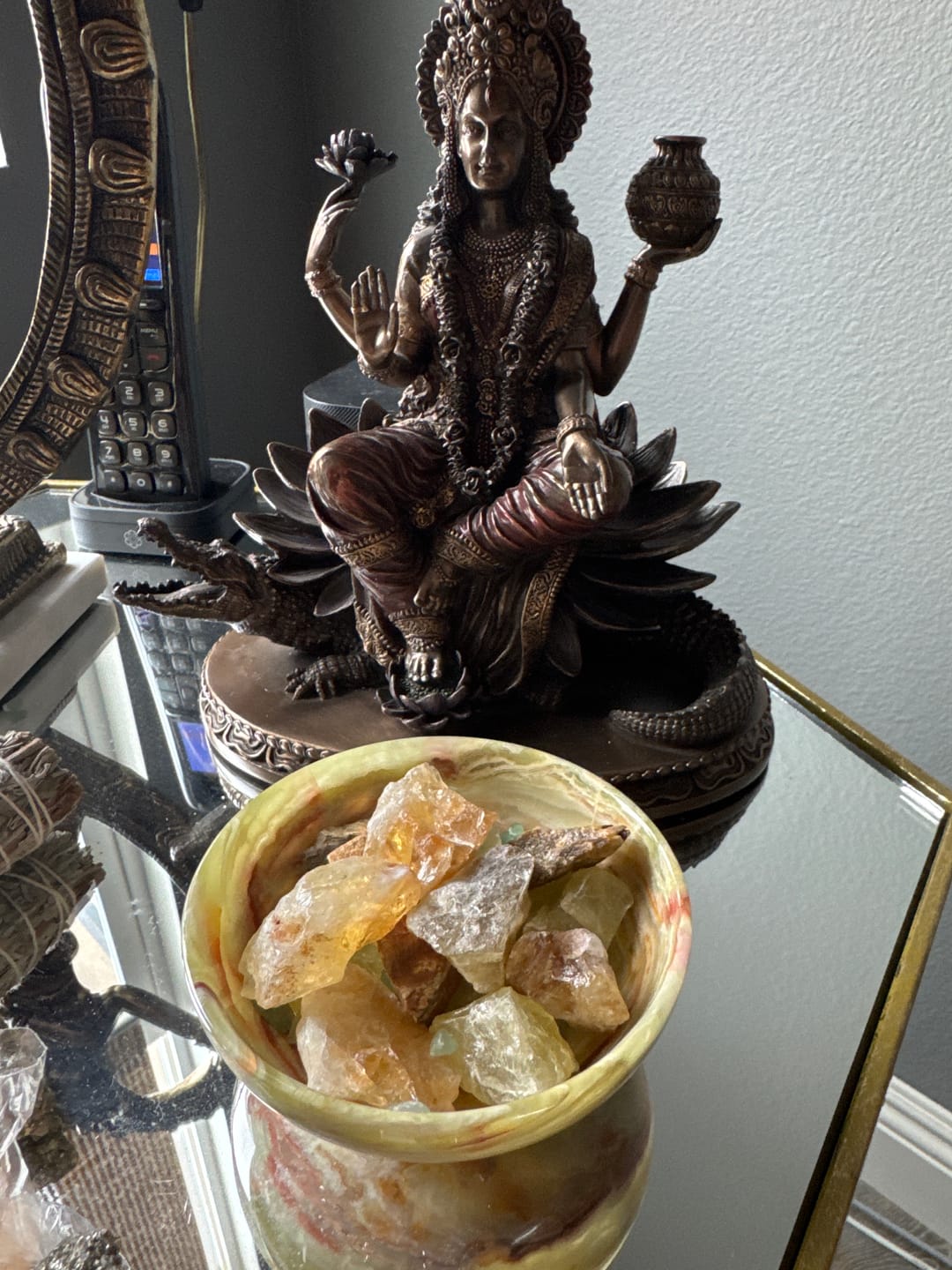 Customer photo review of Natural Citrine Raw Crystals