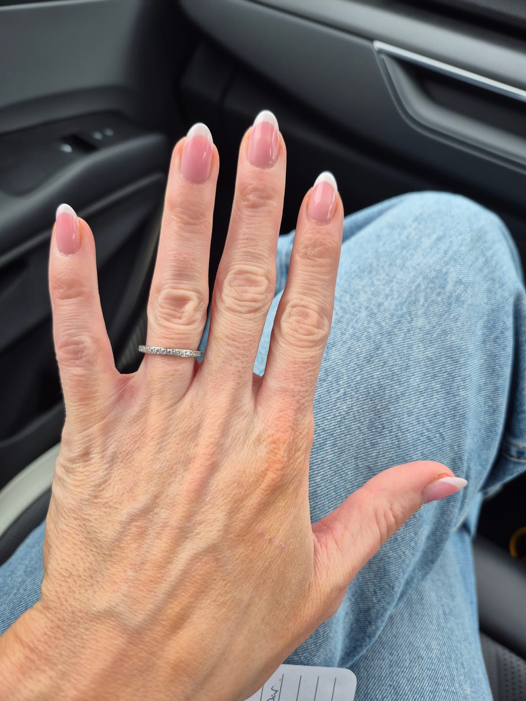 Customer photo review of White Gold 2mm Full Glitz Ring