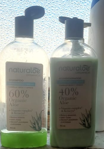 Customer photo review of Shampoo Hidratación & Brillo 350ml