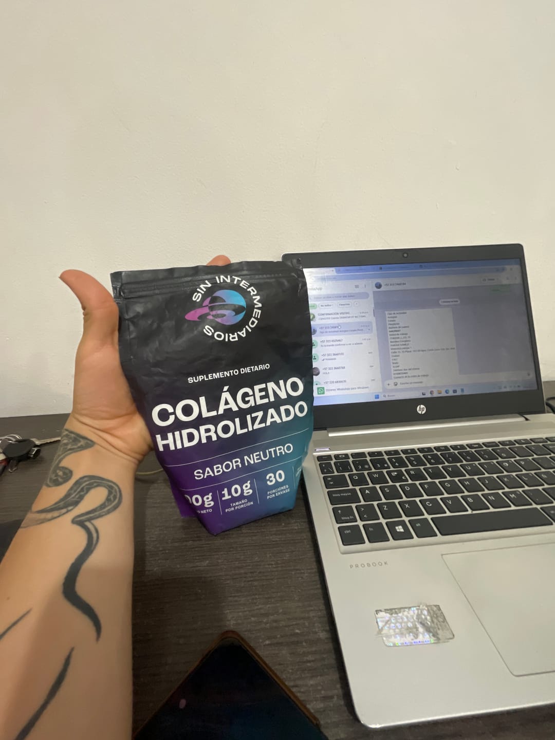 Customer photo review of Colágeno Hidrolizado