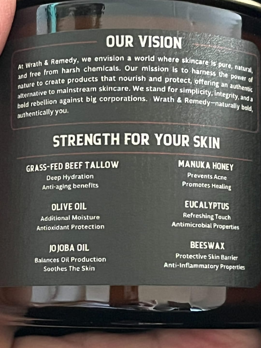 Customer photo review of Whipped Tallow & Honey Balm