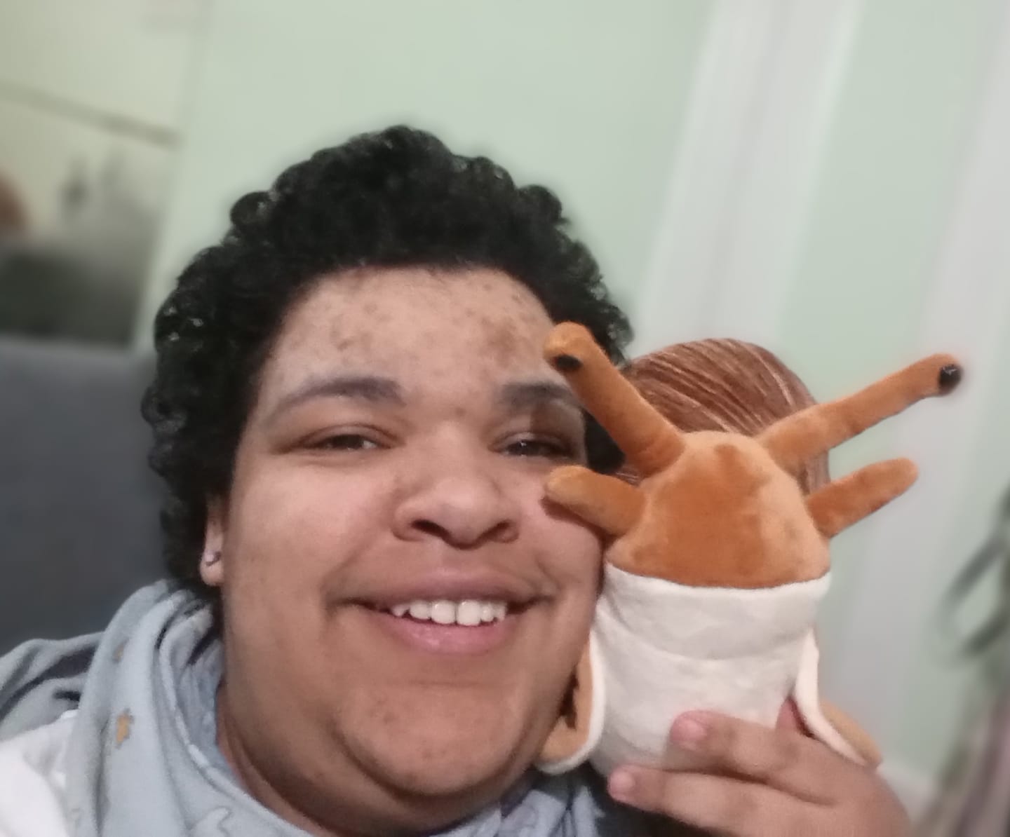 Customer photo review of Snail Soft Stuffed Plush Toy