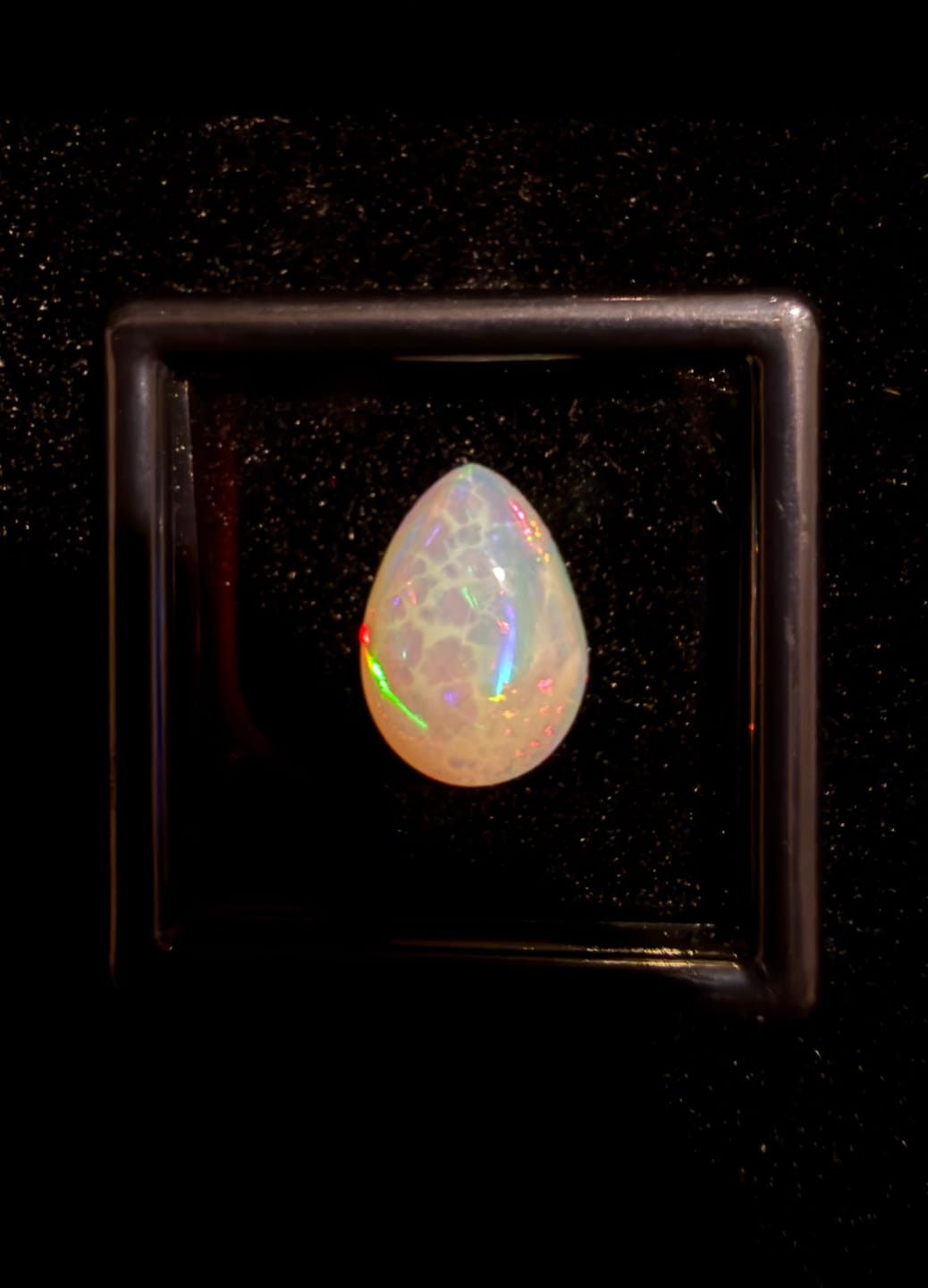 Customer photo review of 3.40ct Teardrop Cabochon