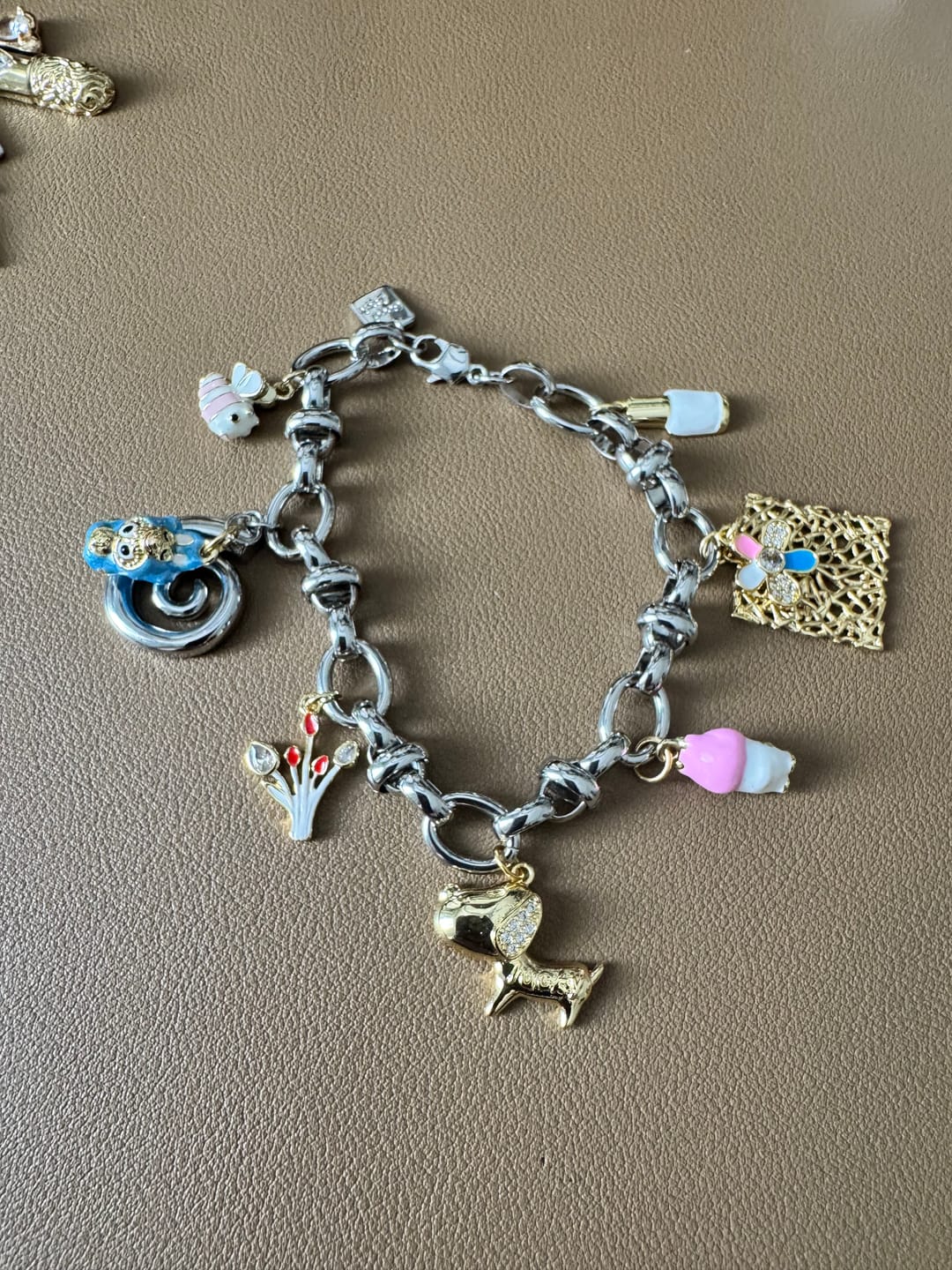 Customer photo review of 7 CHARM Bracelet Bundle-Pick Your Charms TT LIVE (Bracelet or Clips)