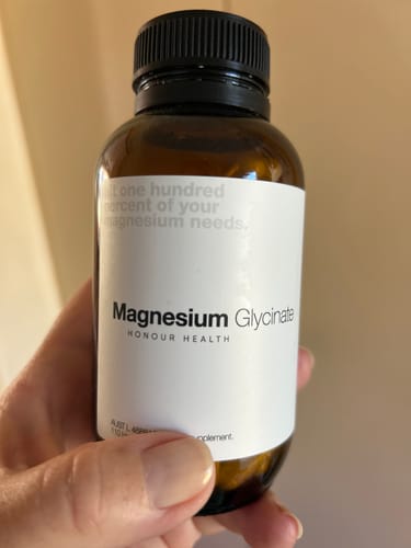 Customer photo review of Magnesium Glycinate (Pure & Unbuffered) - 110 Capsules