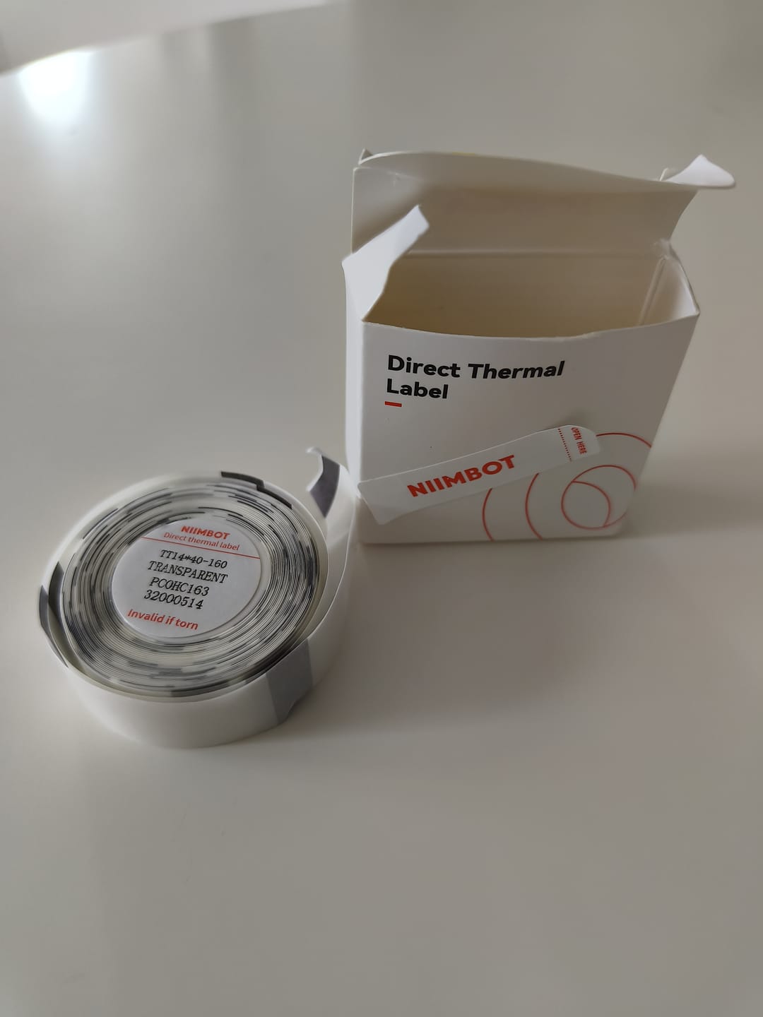 Customer photo review of Transparent Label Tape for D11, D110, D101