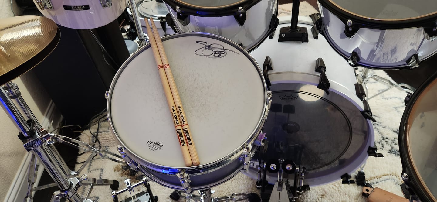 Customer photo review of American Hickory 5A Long Drumsticks