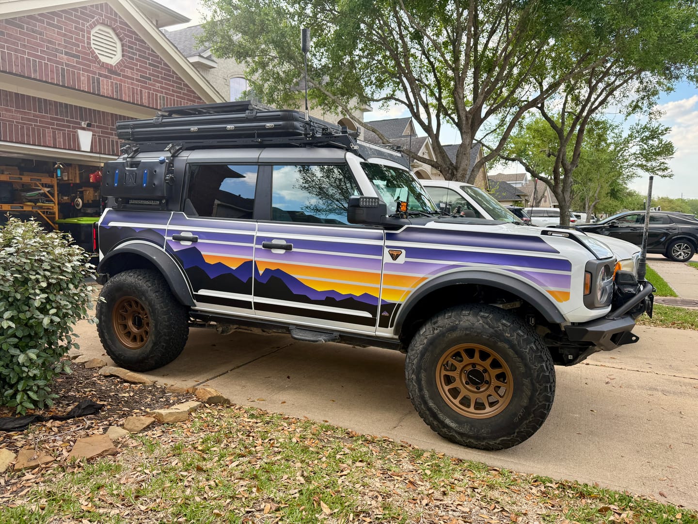 Customer photo review of Bronco 4D Custom Design Removable Trail Armor
