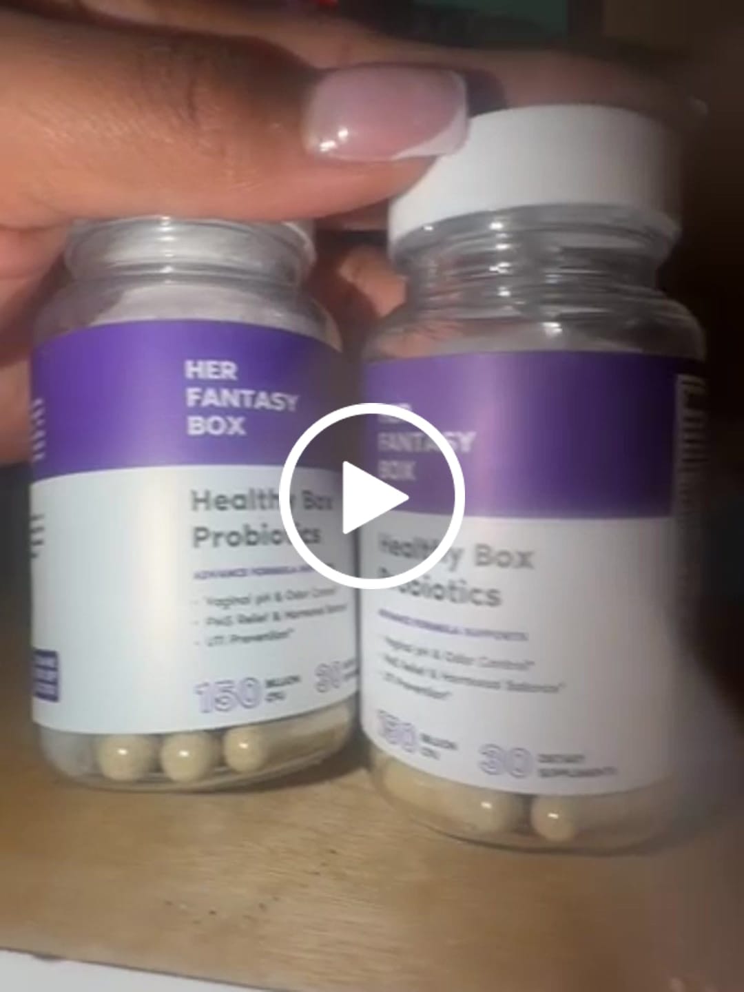Customer video review of Healthy Box Probiotics for pH, Odor, Pms Relief & Uti Prevention