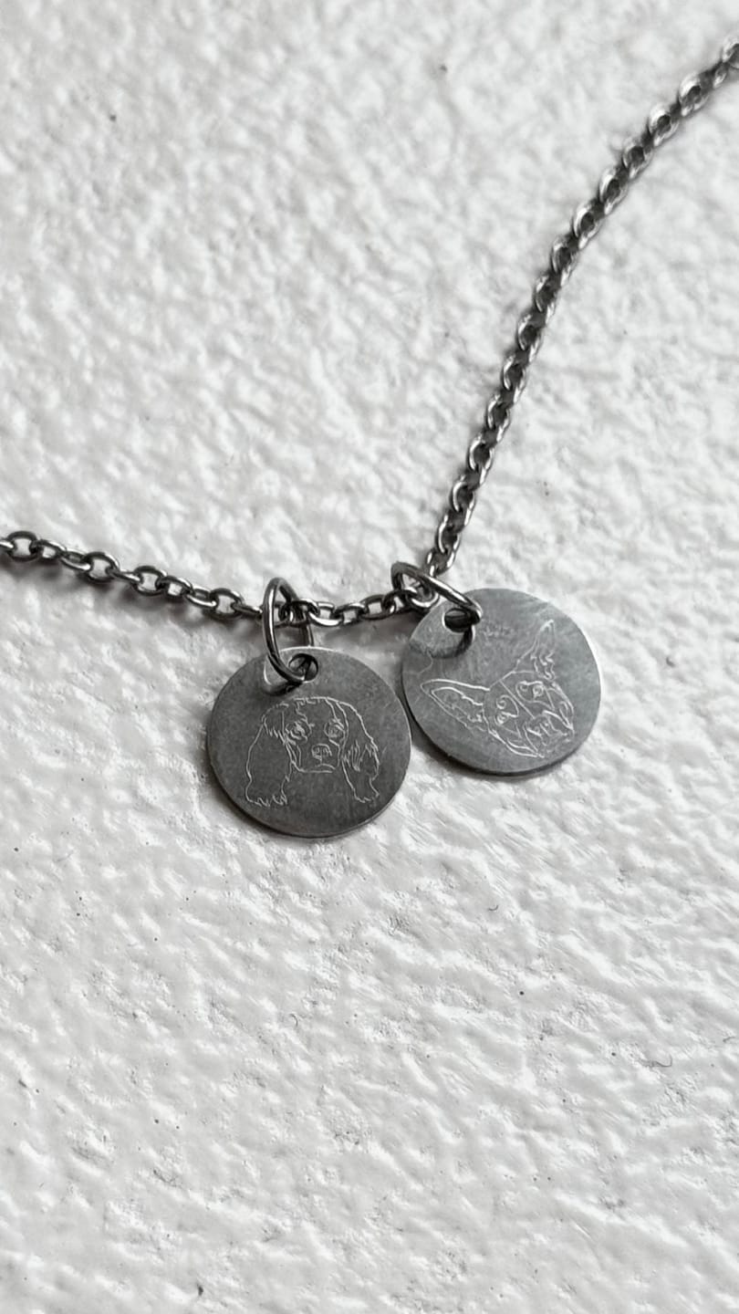 Customer photo review of Stainless Steel Love Necklace