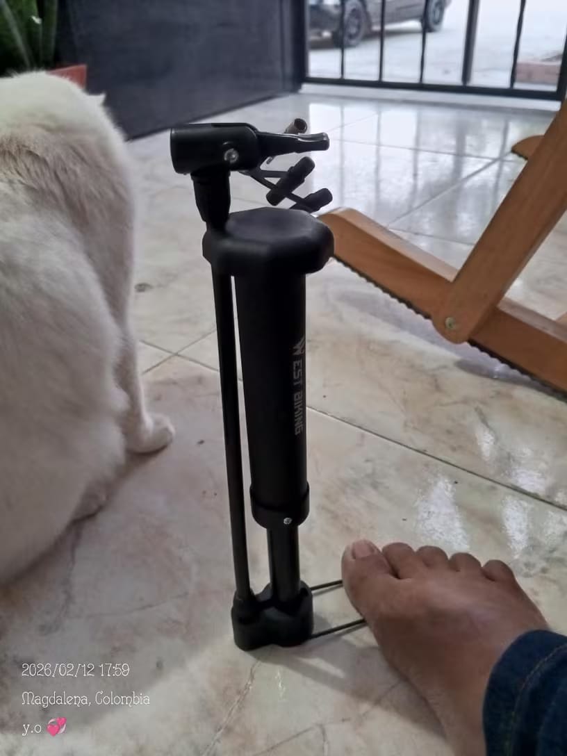 Customer photo review of Manuelle Standfahrradpumpe & Aufblasgerät 5,5 bar
