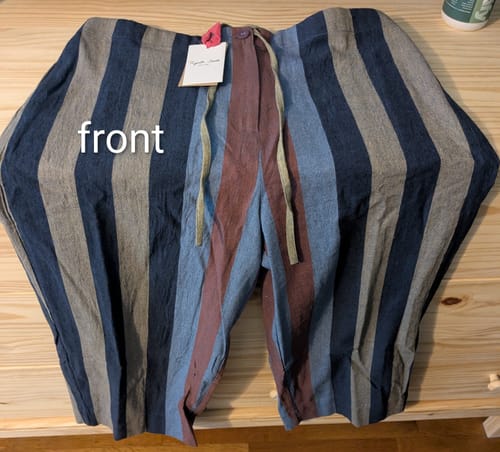 Customer photo review of BOMBAY PANTS | HYPHEN	STRIPE