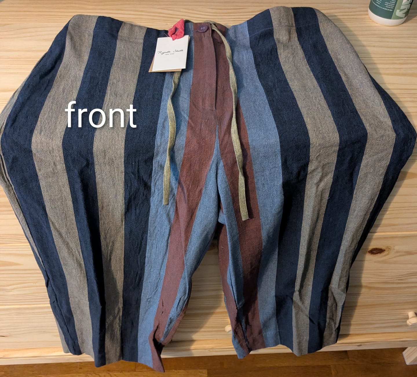 Customer photo review of BOMBAY PANTS | HYPHEN	STRIPE
