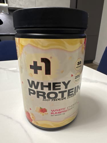 Customer photo review of +1© PREMIUM WHEY PROTEIN ISOLATE (1kg)