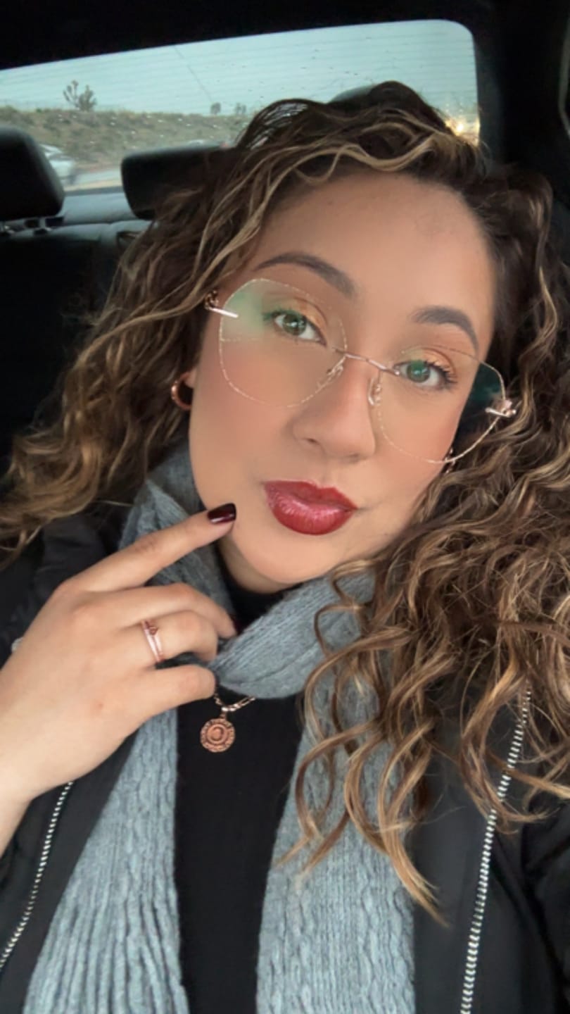 Customer photo review of Aria Eyeglasses