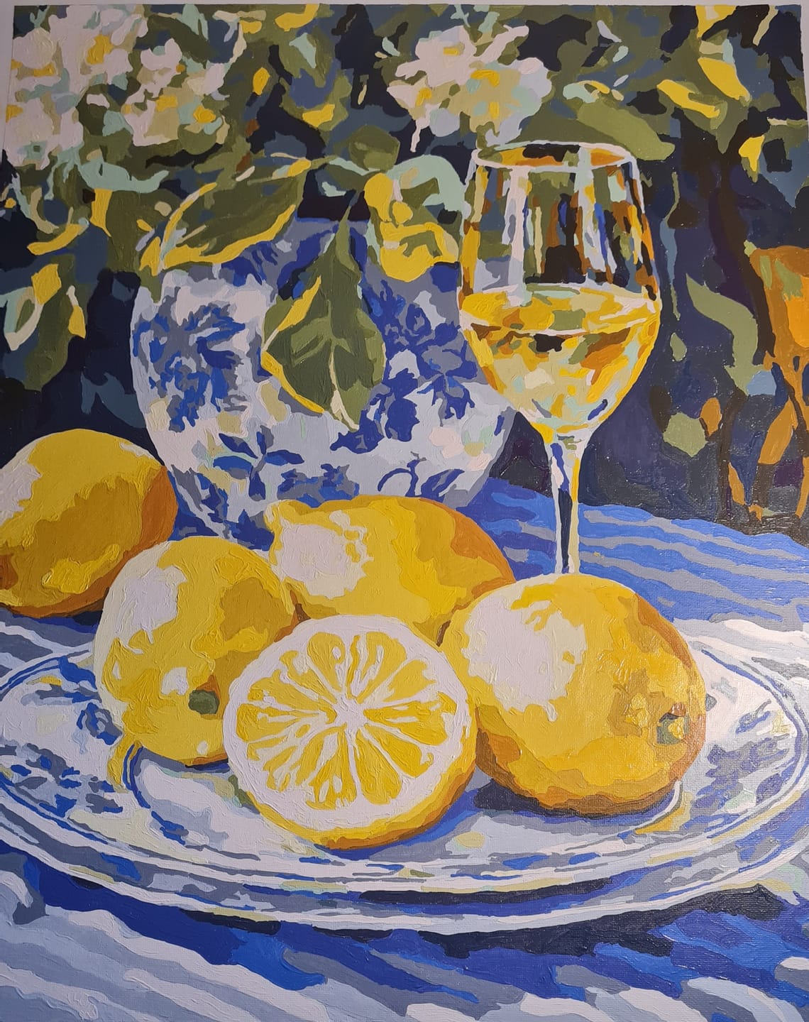 Customer photo review of Malen nach Zahlen - Zitrone und Wein