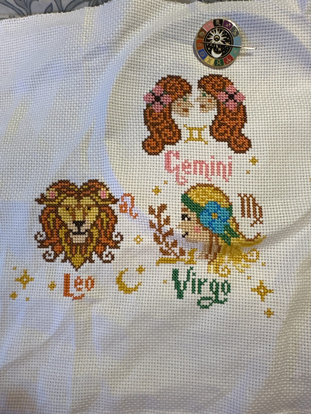 Customer photo review of Stellar Signs - Cross Stitch Kit