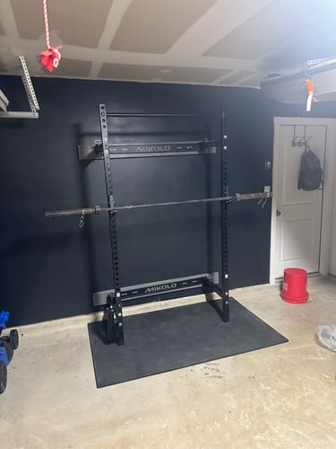 Customer photo review of FOLDGYM™ Wall Mounted Folding Squat Rack