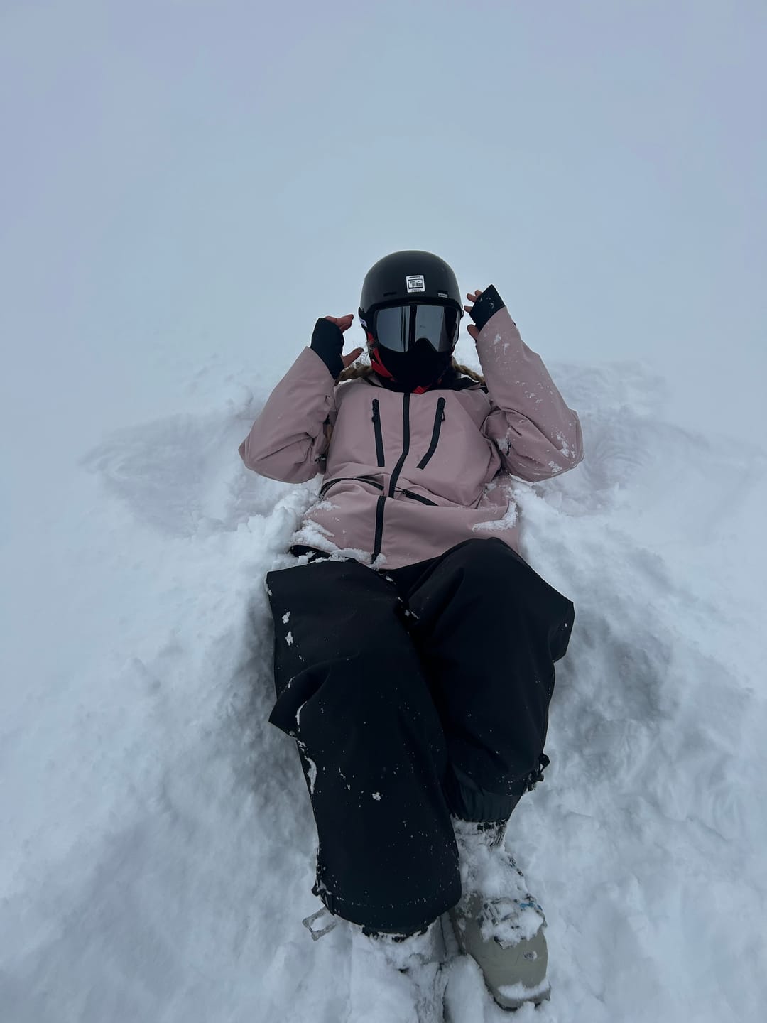 Customer photo review of Women's Pink Multifunctional Waterproof Insulated Snow Jacket