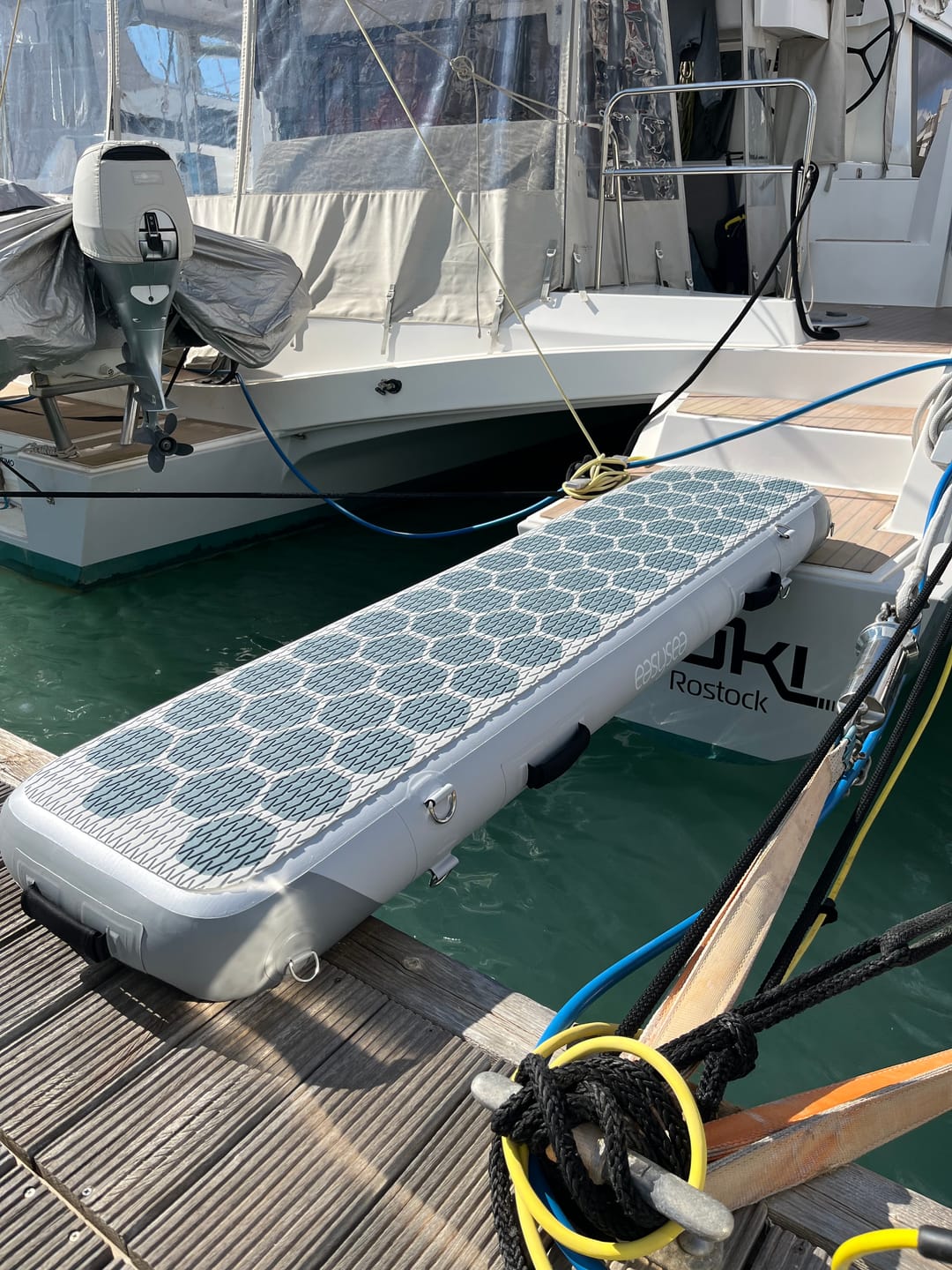 Customer photo review of Way2 - The inflatable reversible gangway