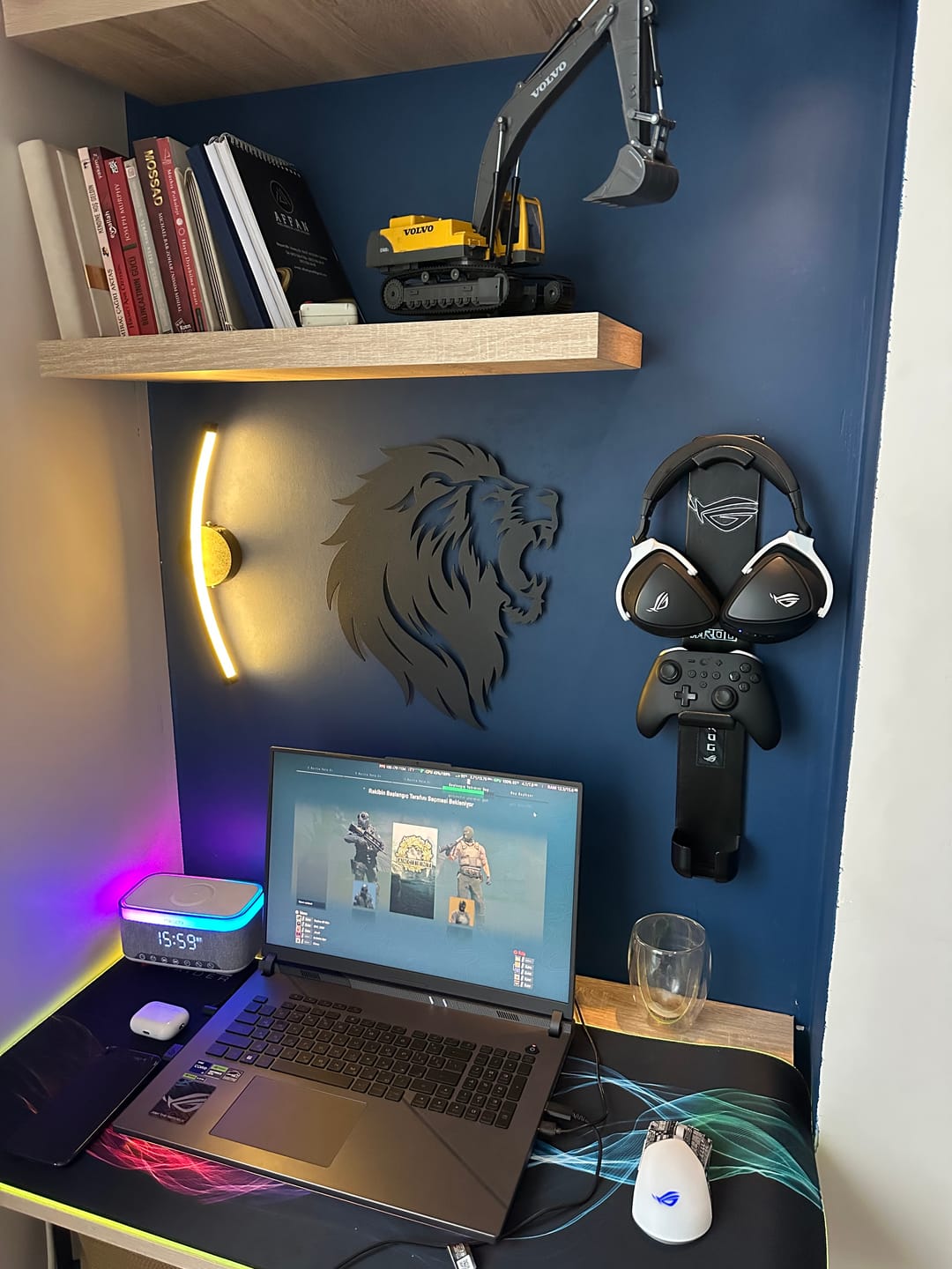 Customer photo review of Aslan Kükreyişi Metal Duvar Dekoru