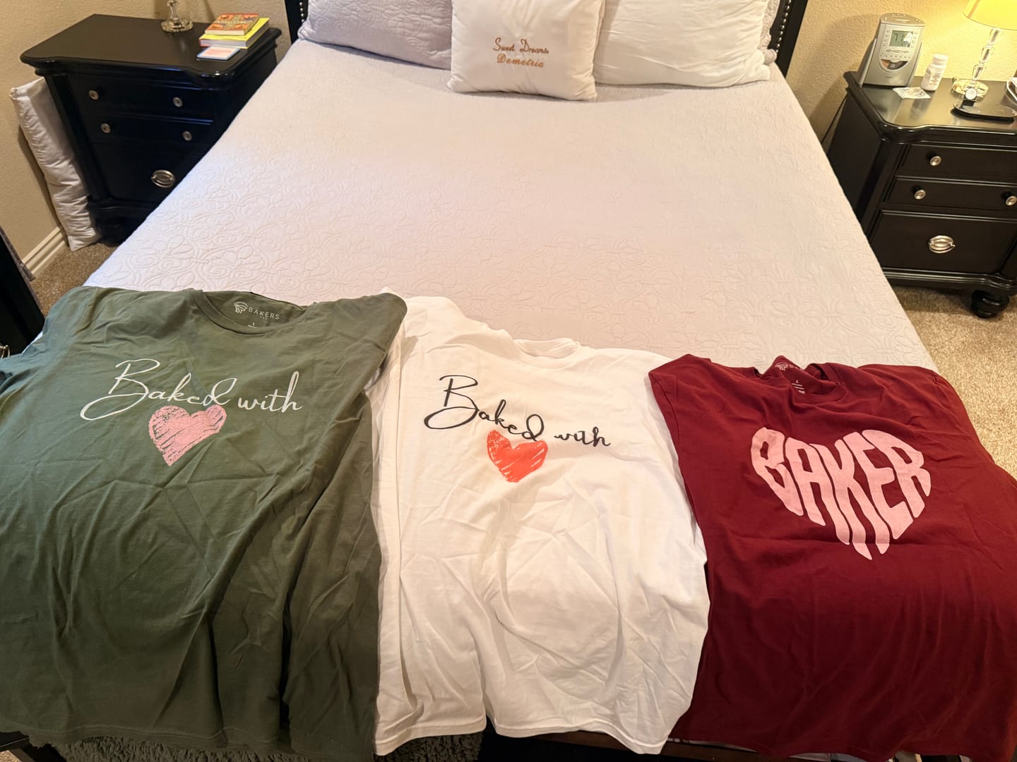 Customer photo review of Baked With T-Shirt