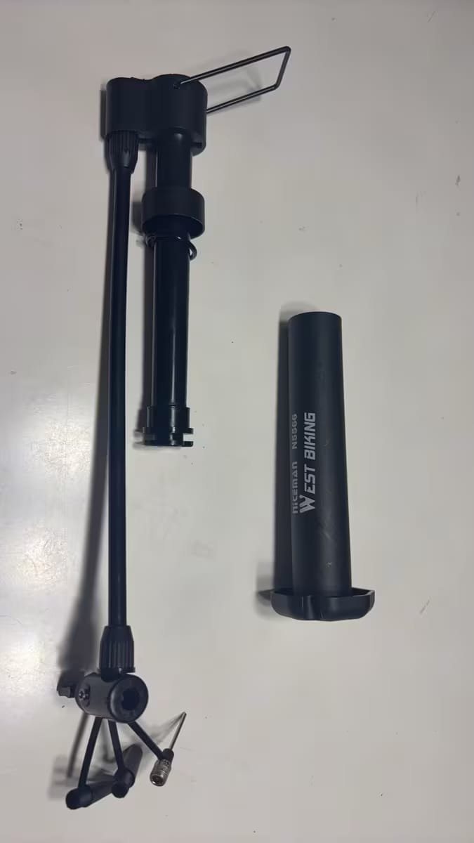 Customer photo review of Manuelle Standfahrradpumpe & Aufblasgerät 5,5 bar