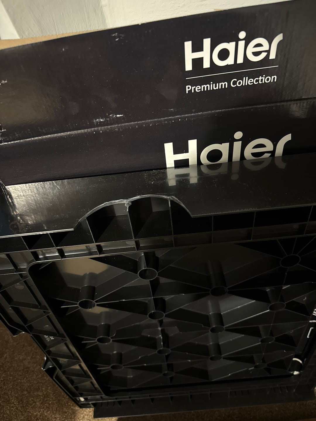 Customer photo review of Haier Premium Universal Stacking Kit