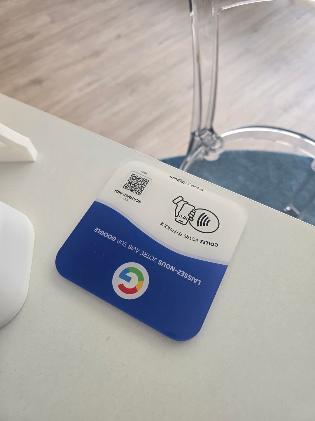 Customer photo review of Plaque Avis Google