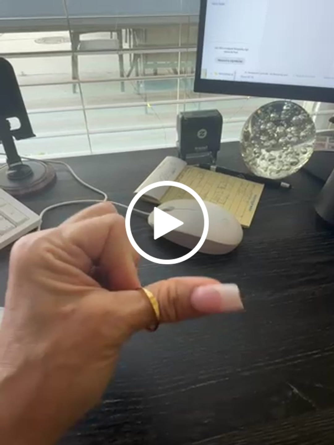 Customer video review of Wave Trio Ring
