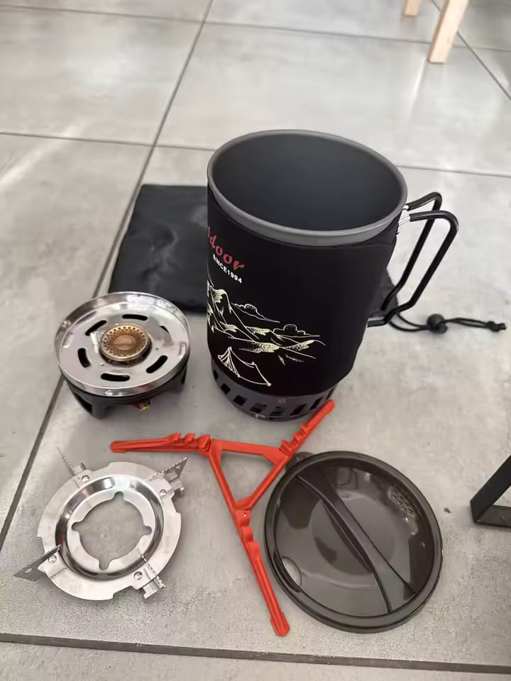 Customer photo review of Portable 1.4L Camping Stove & Pot Cooking System