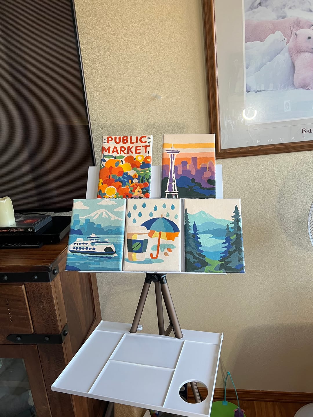 Customer photo review of 6 Mini Paintings - Beautiful Landscapes Set