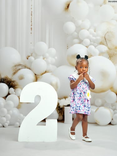 Customer photo review of Toddler Dress Sweet Baby Lace Lapel Graffiti Dress