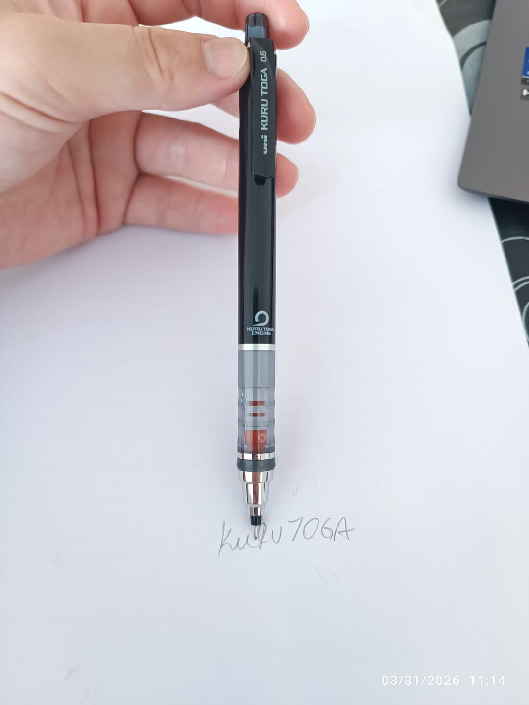 Customer photo review of Uni Kuru Toga - Portaminas Standard 0,5 mm