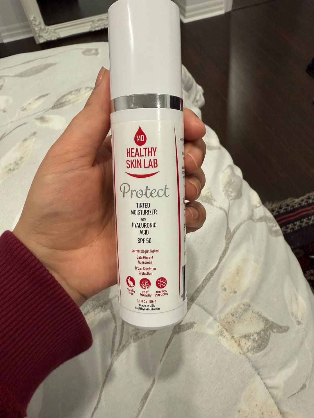 Customer photo review of Protect Tinted Moisturizer