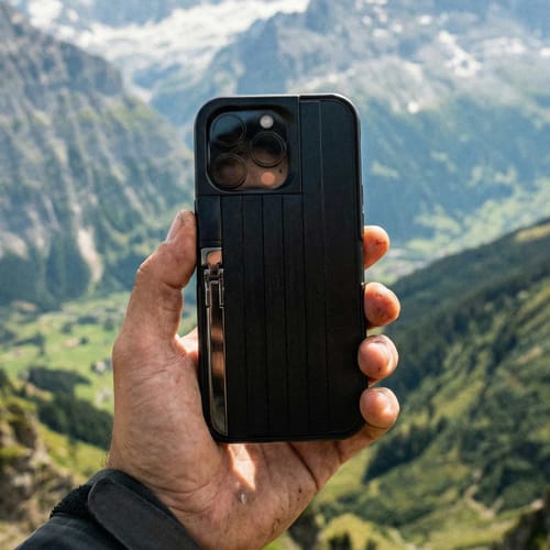 Customer photo review of iPhone Case with Built In Selfie Stick