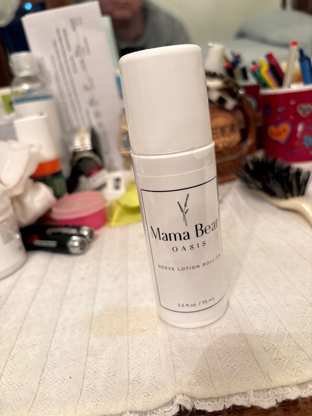Customer photo review of Mama Bear Nerve Relief Roll-on