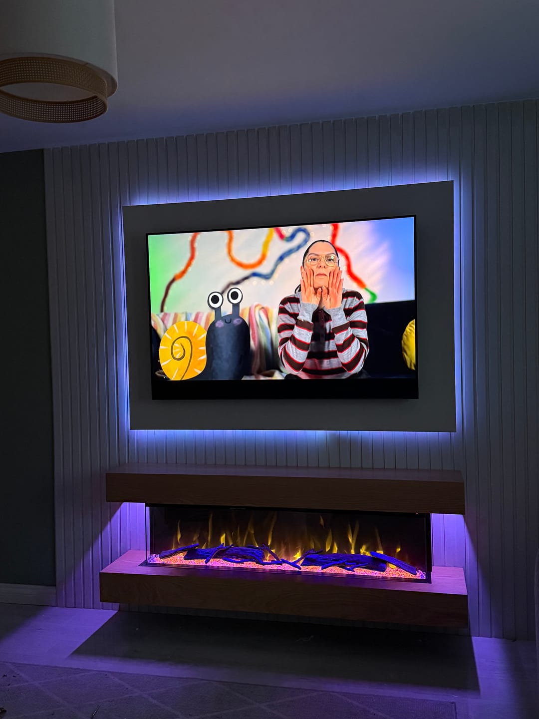 Customer photo review of Paintable MDF Slat Wall Panel - 240cm x 60cm