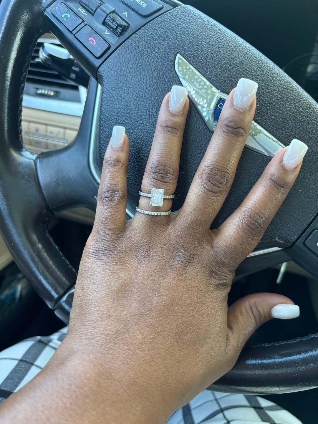 Customer photo review of S925 3.5 Carat Radiant Cut Wedding Ring Set In Sterling Silver Holiday Ring Gift For Women