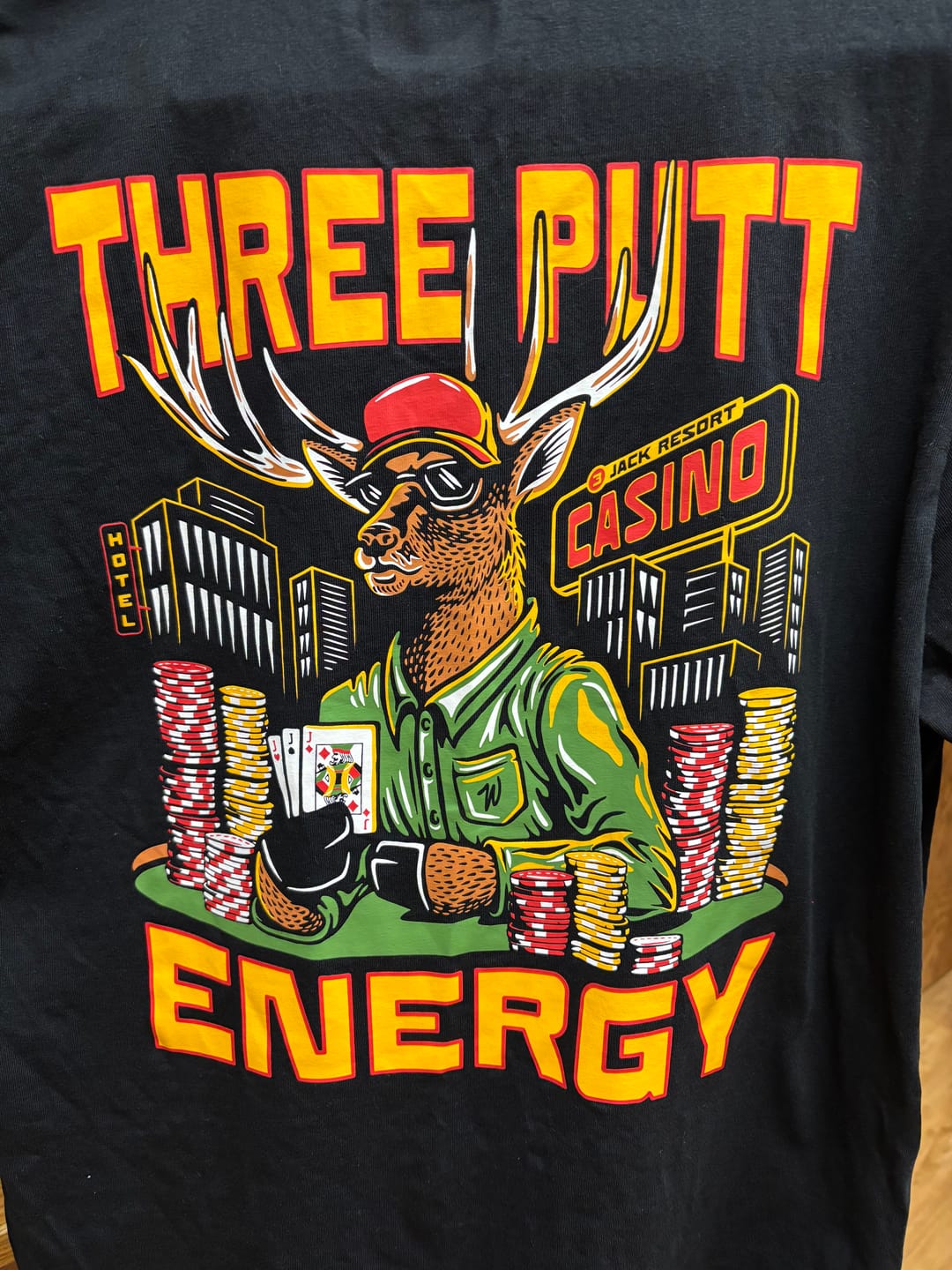 Customer photo review of 3-Jack Resort T-Shirt