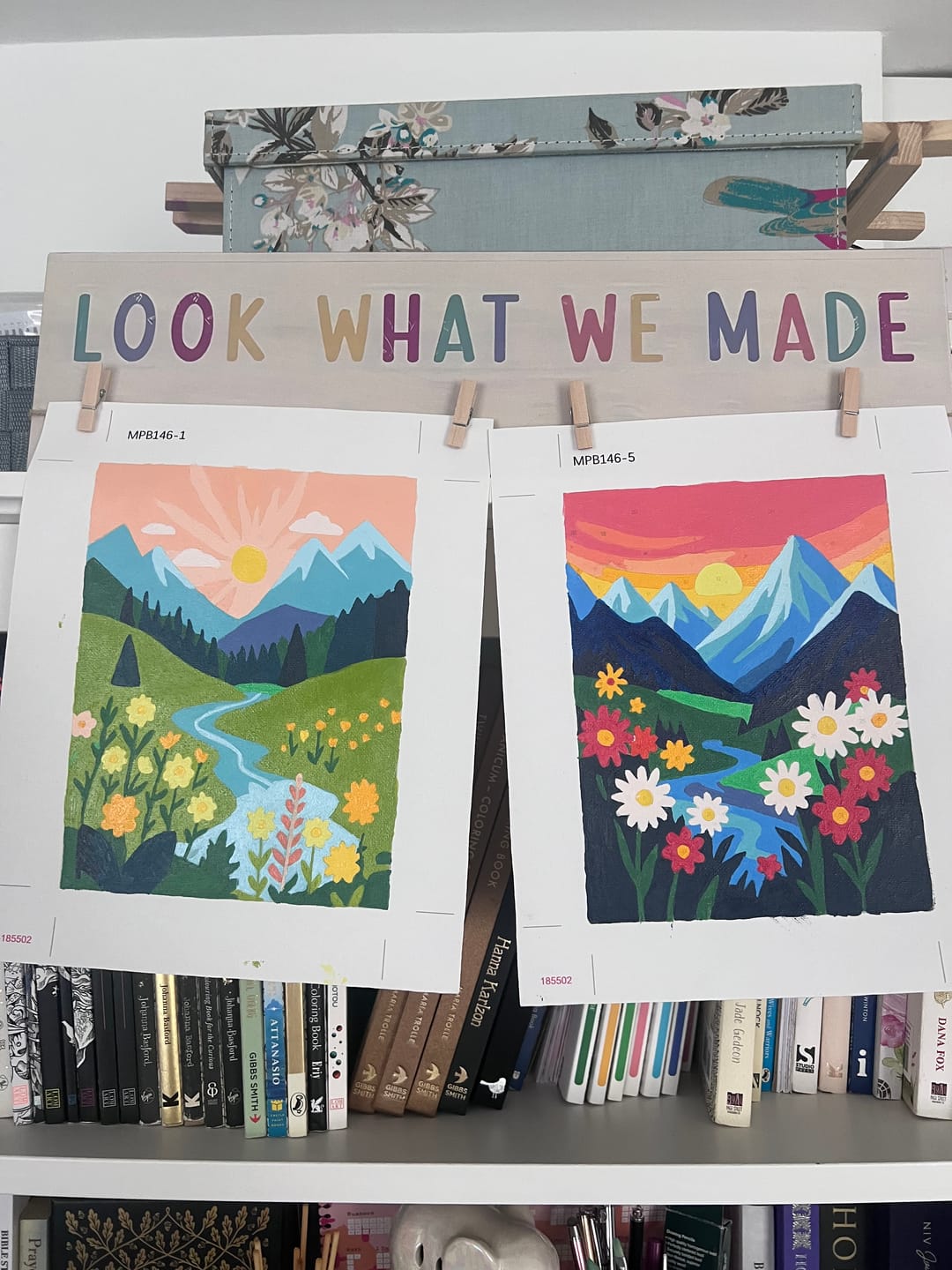 Customer photo review of 6 Mini Paintings - Colorful Landscapes Set