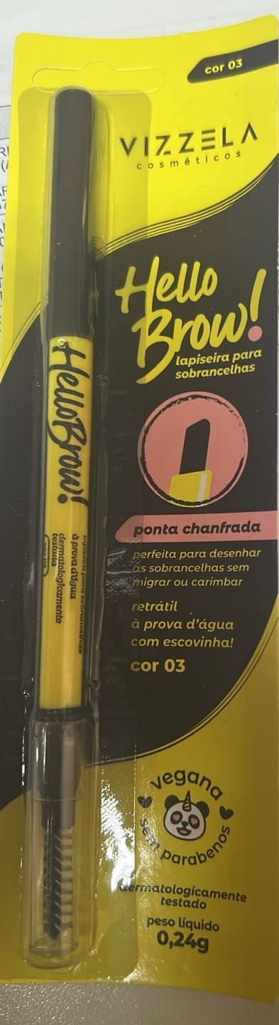 Customer photo review of Brow Up Fix - Gel Fixador para Sobrancelhas – Vizzela