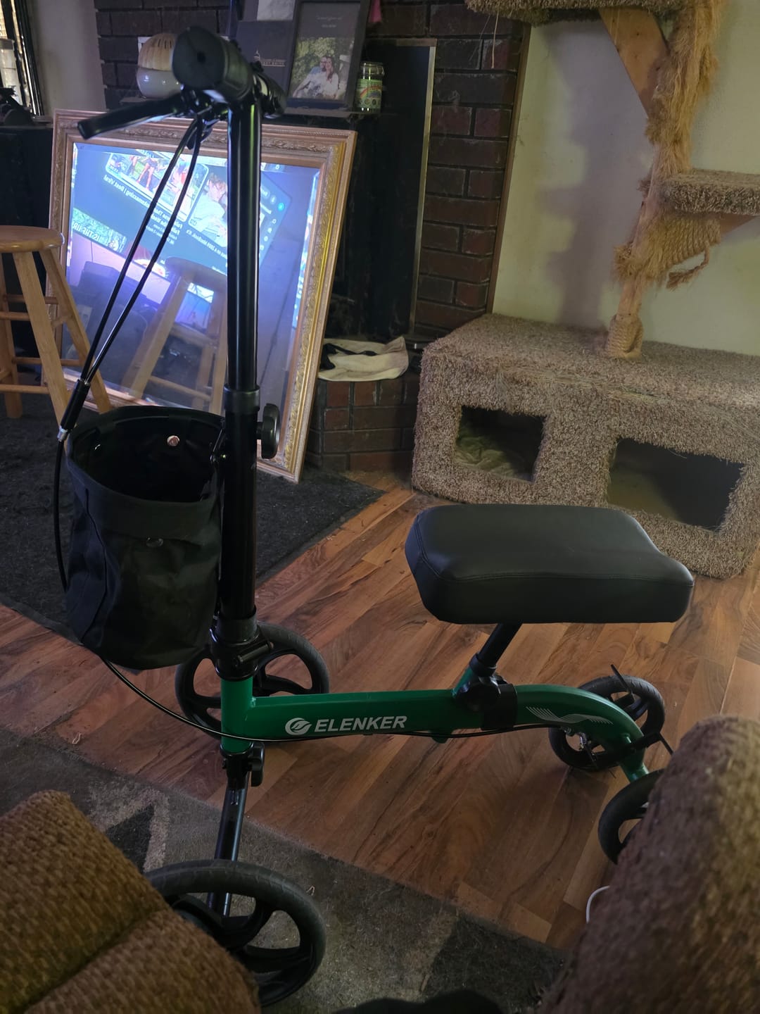 Customer photo review of MT-9251 Best Value Steerable Medical Knee Walker with 10" Wheels