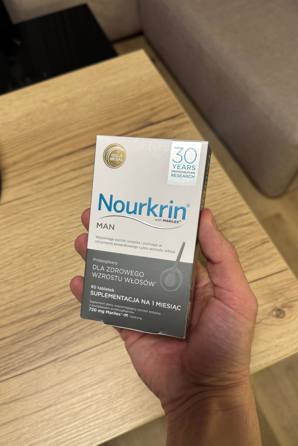 Customer photo review of Suplement diety Nourkrin® Man