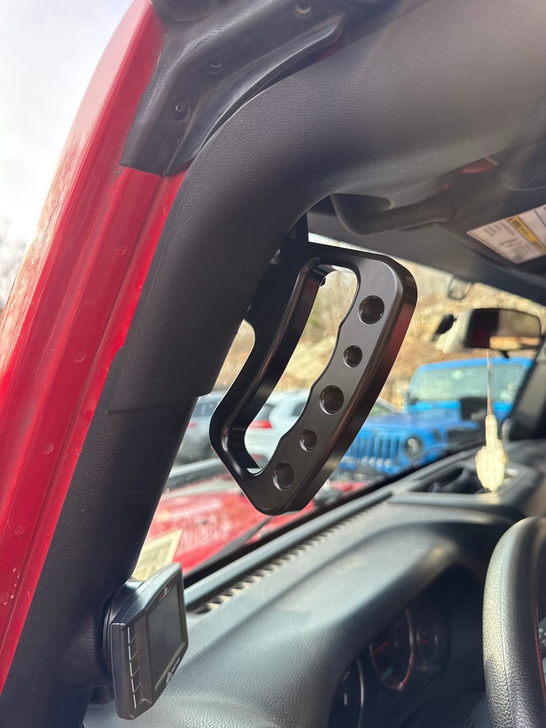 Customer photo review of Front Loop Grab Handles for 2007-2018 Jeep Wrangler JK - CMM Offroad