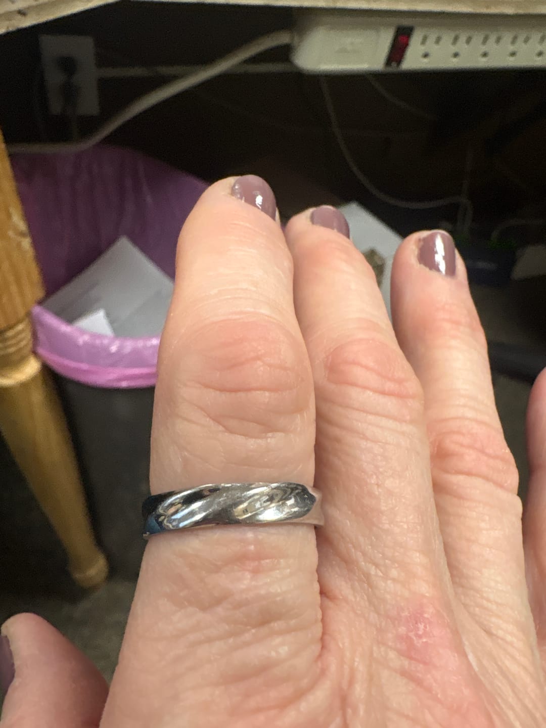 Customer photo review of Twisted Unisize Ring