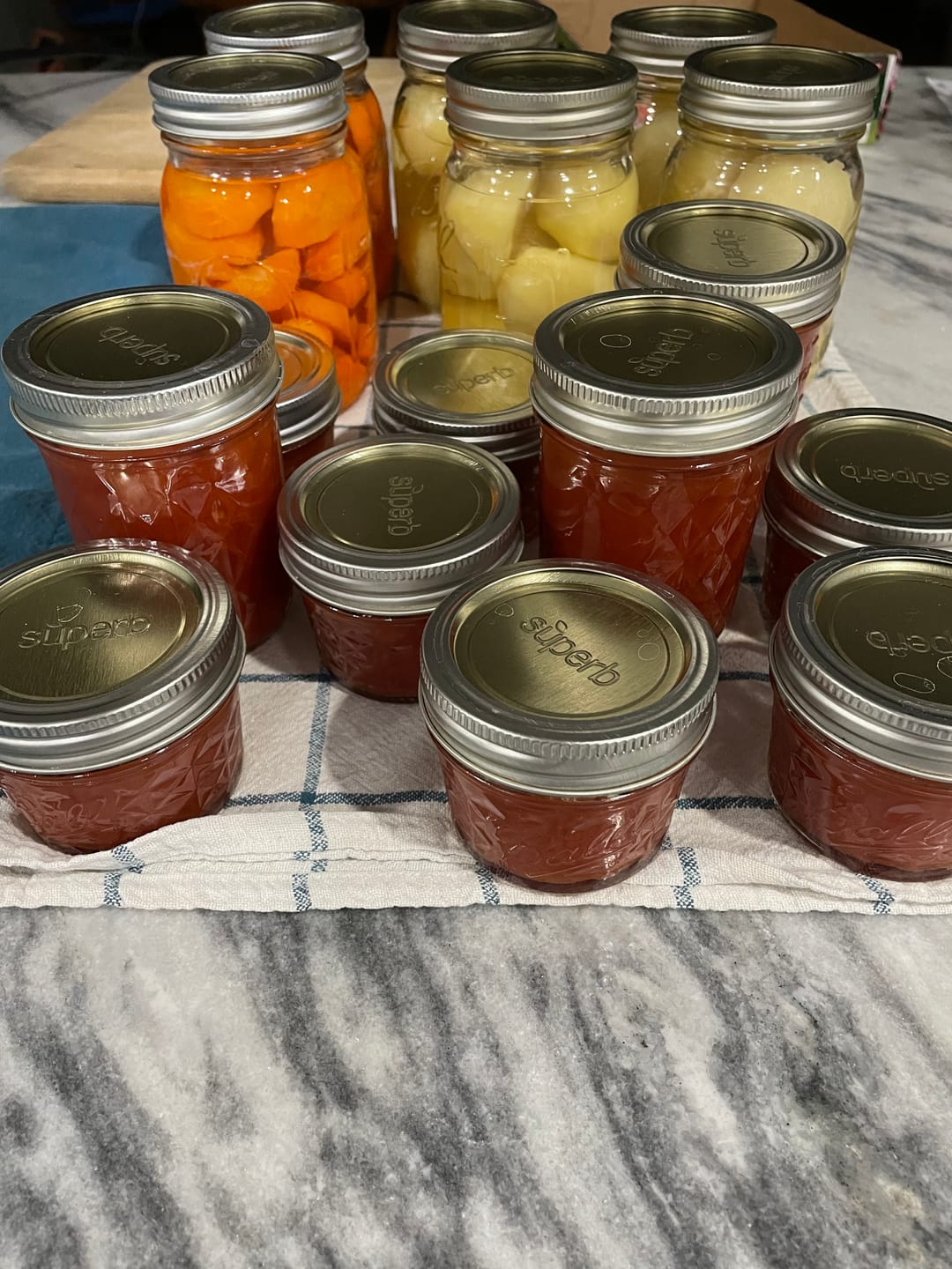 Customer photo review of Bulk Regular Mouth Canning Lids – 60 Pack