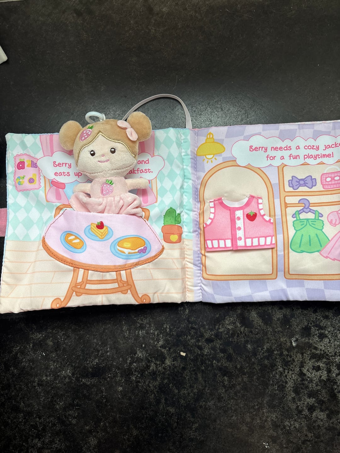 Customer photo review of A Berry Special Day -  Personalized Montessori Soft Book